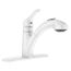 Renzo One-Handle Low Arc Pullout Kitchen Faucet, CA87316W (Glacier)
