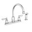 Caldwell 2 Handle High Arc Kitchen Faucet, CA87888 (Chrome)