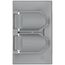 1-Gang Horizontal Weatherproof Cover (Gray)