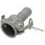 1" CamLock Type C Female Coupler x Hose Shank