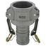 1-1/4" CamLock Type C Female Coupler x Hose Shank