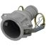 1-1/4" CamLock Type C Female Coupler x Hose Shank