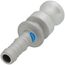 1/2" CamLock Type E Male Coupler x Hose Shank