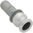1" CamLock Type E Male Coupler x Hose Shank