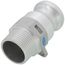 1" CamLock Type F Male Adapter x Male Fitting