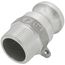 1-1/4" CamLock Type F Male Adapter x Male Fitting