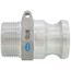 1-1/4" CamLock Type F Male Adapter x Male Fitting