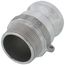 1-1/2" CamLock Type F Male Adapter x Male Fitting