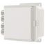 6" x 6" x 4" Circuit Safe Polycarbonate NEMA Enclosure Assembly w/ External-hinge Opaque Cover , NJ664
