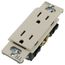 Claro 15a Tamper Resistant Duplex Receptacle(Light Almond)