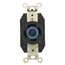 30A, 120/208V 3-Phase Y, NEMA L18-30R, 4P, 4W, Flush Mtg Locking Receptacle, Non-Grounding, V-0-MAX (Black)