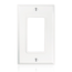 1-Gang Decora Wallplate, Standard Size, Non-magnetic Stainless Steel (White)