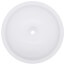 5-1/4" Cleanout Cover Plate w/ Bolt, Bell Design (White)