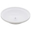 5-1/4" Cleanout Cover Plate w/ Bolt, Bell Design (White)