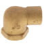 1/2" C x F Cast Brass 90-Degree Elbow (Lead Free)