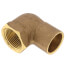 3/4" C x F Cast Brass 90-Degree Elbow (Lead Free)