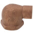 1/2" X 3/4" C x F Cast Brass 90-Degree Elbow (Lead Free)