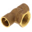 1/2" C x C x F Cast Brass Tee (Lead Free)