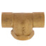 1/2" C x C x F Cast Brass Tee (Lead Free)