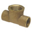 1-1/4" x 1-1/4" x 1-1/4" C x C x F Cast Brass Tee (Lead Free)