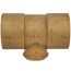 2" x 2" x 1" C x C x F Cast Brass Tee (Lead Free)