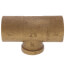 1" x 1" x 1/2" C x C x F Cast Brass Tee (Lead Free)