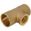 1-1/2" x 1-1/2" x 1" C x C x F Cast Brass Tee (Lead Free)