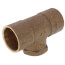 1" x 1" x 3/4" C x C x F Cast Brass Tee (Lead Free)