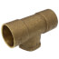 1-1/4" x 1-1/4" x 1" C x C x F Cast Brass Tee (Lead Free)