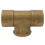 1-1/4" x 1-1/4" x 1" C x C x F Cast Brass Tee (Lead Free)