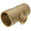 1-1/2" x 1-1/2" x 1/2" C x C x F Cast Brass Tee (Lead Free)