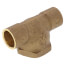 1/2" x 1/2" x 3/4" C x C x F Cast Brass Tee (Lead Free)