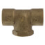 1/2" x 1/2" x 3/8" C x C x F Cast Brass Tee (Lead Free)