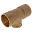 1-1/4" x 1-1/4" x 3/4" C x C x F Cast Brass Tee (Lead Free)