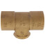 1-1/4" x 1-1/4" x 3/4" C x C x F Cast Brass Tee (Lead Free)