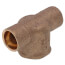 2" x 2" x 1/2" C x C x F Cast Brass Tee (Lead Free)