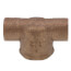 2" x 2" x 1/2" C x C x F Cast Brass Tee (Lead Free)