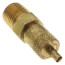 1/4" Flare X 1/4" MPT Adapter w/ CD2250 Brass Wrench Cap and Valve Core (Pack of 2)