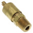 1/4" Flare x 1/8" MPT Adapter w/ CD2250 Brass Wrench Cap and Valve Core (Pack of 6)
