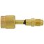1/4" FE SAE Flare Left-Handed x 1/4" Male Flare A2L Adapter (For 454B-R32 Tanks)