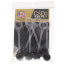1/4" Flare Black Nylon Cap w/ Retainer Strap (6 Pack)