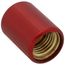 1/4" Red Anodized Flare Locking Cap for A2L (Pack of 50)