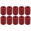 1/4" Red Anodized Flare Locking Cap for A2L (Pack of 10)