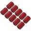 1/4" Red Anodized Flare Locking Cap for A2L (Pack of 10)