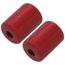 1/4" Red Anodized Flare Locking Cap for A2L (Pack of 2)