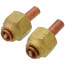 1/4" OD x 1-1/4" Copper Tube w/ 1/4" F. Double Flare and Depressed Tip (2 Pack)