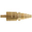 1/4" M. Flare Universal Line Service Access Valve w/ CD2250 Brass Wrench Cap and Valve Core (6 Pack)