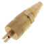1/4" M. Flare Universal Line Service Access Valve w/ CD2250 Brass Wrench Cap and Valve Core (6 Pack)