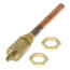 1/4" M. Flare Access Fitting w/ 1/4" Copper Tube Ext., 1/8" MPT Below Hex w/ CD2250 Cap and Valve Core (6 Pack)