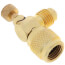 Reduced Size Thumb-Screw Flow Control Valve for 1/4" M. Flare Access fitting